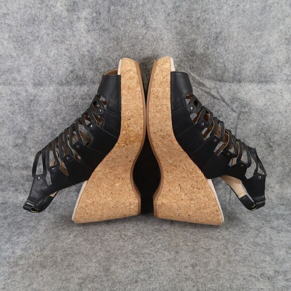 Jambu Shoes Womens 9 Sandals Wedge Platform Fashion Caged Peep Toe Cushioned JBU - Picture 11 of 14